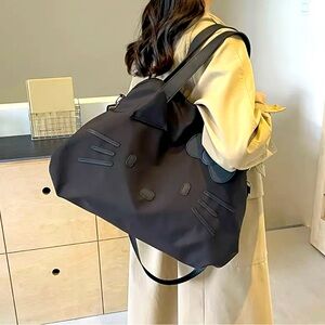 HELLO KITTY 🎀 | Black Slouchy Shoulder Bag (Brand New!) 🖤✨